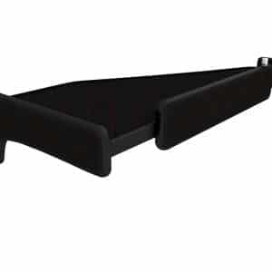 Asztal steppelt LED-es MB Actros MP4-hez - Fekete / Piros cérna