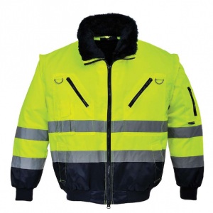 Jólláthatósági kabát sárga-fekete pilóta dzseki 3in1 2XL