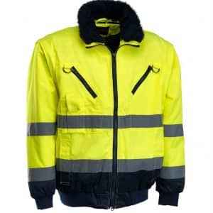 Jólláthatósági kabát sárga-sötétkék pilóta dzseki 3in1 2XL