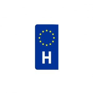 Névtábla EU csillagos H (12-es) minta