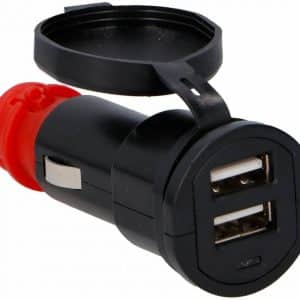 USB töltő 3A 12/24V - Dupla