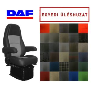 Üléshuzat DAF-hoz CF85 egybeépített fejtámlás 2012-től pár