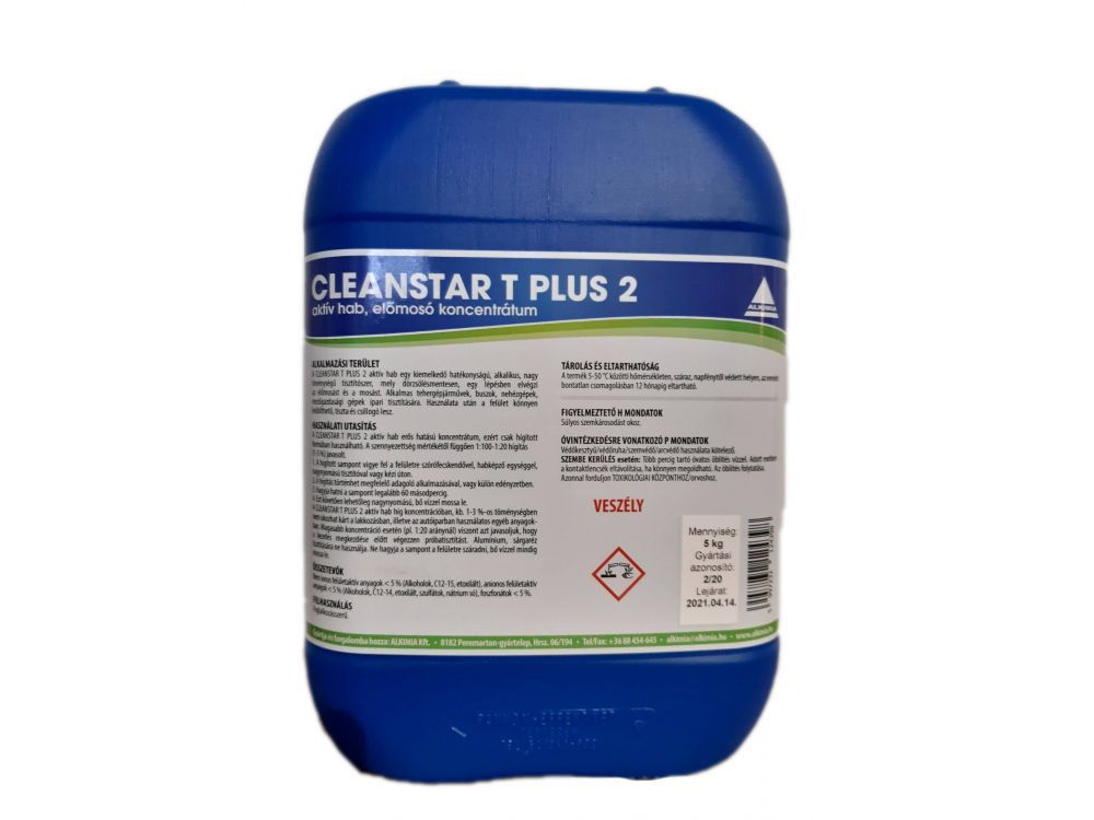 Cleanstar t plus 2 aktív hab, előmosó koncentrátum 5kg