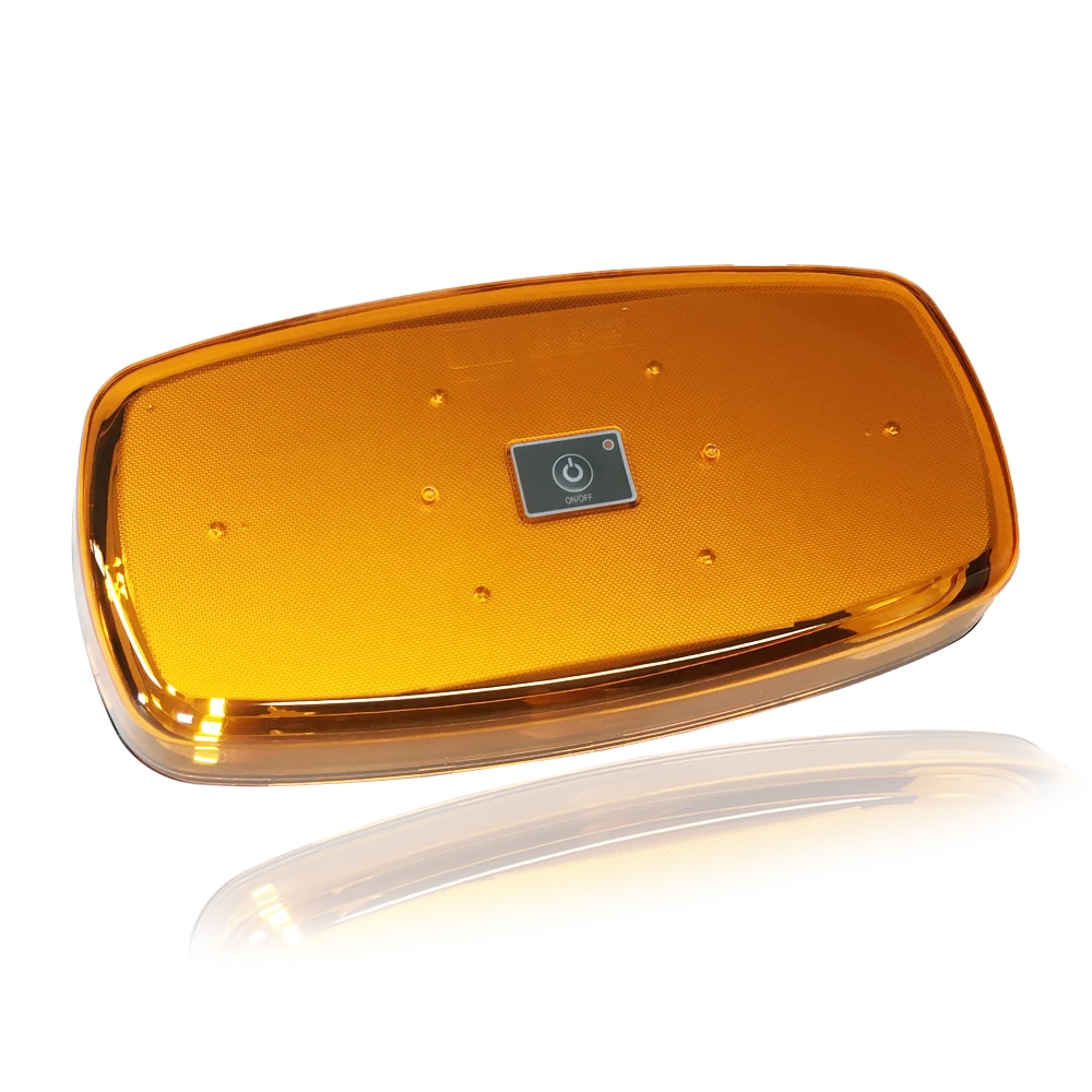 Villogólámpa fényhíd led sárga mágneses, tölthető